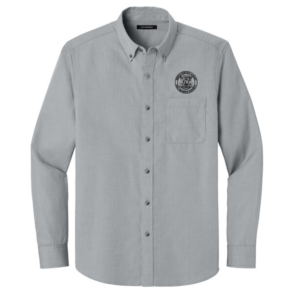 Port Authority® Long Sleeve Nailhead Easy Care Shirt Thumbnail